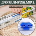 thumbnail image 4 of PE Plastic Wrap with Slide Cutter, 30cm Wide Food-Grade Cling Film for Freezing/Freshness, BPA-Free Disposable Kitchen Wrap, 100ft Roll with Secure Lid, 4 of 6