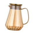 thumbnail image 2 of Iced Tea Pitcher Water Pitcher, 1.2L Ergonomic Handle, Easy Clean Juice Jug, Glass Jug, Borosilicate Glass Jug for Loose Leaf, Milk Kitchen Juice, 2 of 8