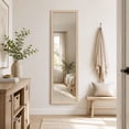thumbnail image 2 of 13.5x49.5 Inch  Over The Door Mirror LEWIS WOOD, 2 of 5