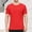 Red, variant on Viluyesy Short Sleeve Shirt for Men Stretch Loose Fit Summer Crewneck Pullover Short Sleeve Orange 4XL
