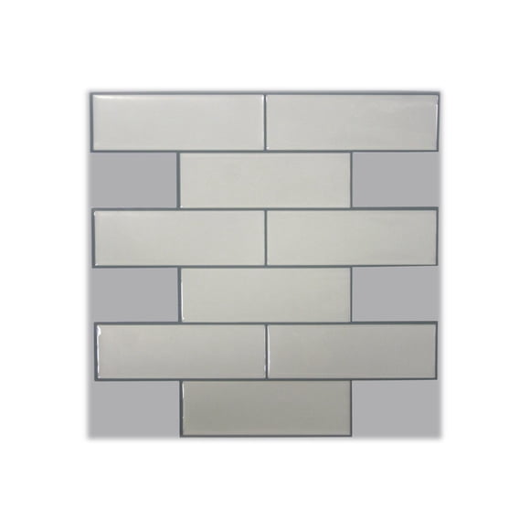 RoomMates StickTILES Classic Subway Tile - Decorative wall covering - 10.51 in x 10.51 in (pack of 4)