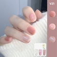 thumbnail image 2 of Riforla Three Color Nail Polish No Baking Quick Drying Set Durable Tearable Water Based Manicure 1ml Nail Polish, 2 of 3