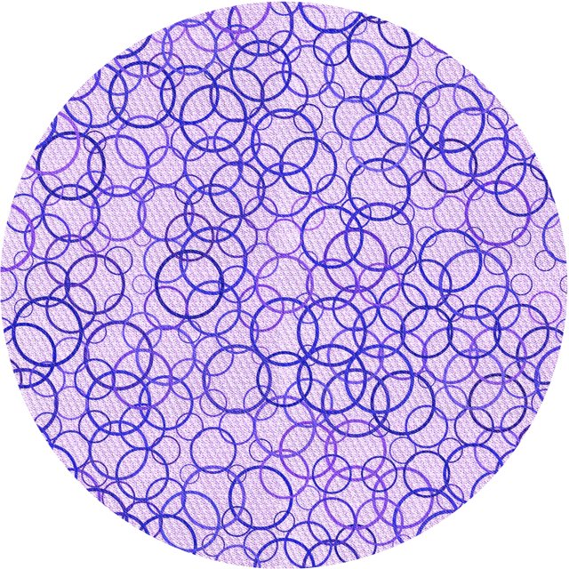 Ahgly Company Tapis de Zone Rond d'Intérieur Lavable à la Machine, Style Transitionnel, Aztèque Violet, 3 Pieds Rond