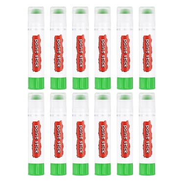Unique Bargains Pastels à l'Huile pour Artistes, 12 Pcs Craies de Cire Pastel Bâtons de Peinture Solides Fournitures d'Art Jaune-Vert (16x80 mm)