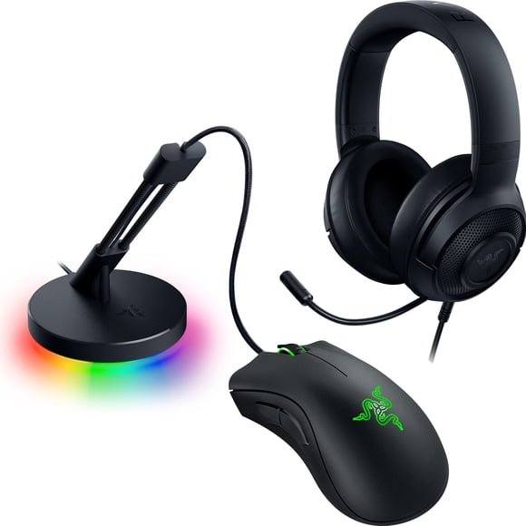 Razer Game On Bundle – DeathAdder Essential, Kraken X Lite, Mouse Bungee V3 Chroma