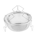 thumbnail image 4 of yuksok Panier Rond en Maille d'Acier Inoxydable pour Friture Croustilles de Pommes de Terre avec Poignée 23 cm Rond 23 cm, 4 of 9