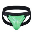 thumbnail image 2 of EOYWHK Mens Adjustable Jockstrap Stretch G-String Thong Shiny Open Crochet T Back Brief with Pouch, 2 of 3