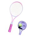 thumbnail image 4 of jinwen Tennis Ball Self Practice Solo Training Lightweight Tool Tennis Racket Tennis er Set for Park Backyard Pink, 4 of 9