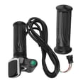 thumbnail image 1 of Electric Bike Throttle Grip Electric Throttle Grip LCD Electric Quantity Display with Switch Motorcycle Throttle Grips Speed Controller E Bike Speed Governing Throttle Grip 6 Cores, 1 of 7