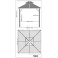 thumbnail image 3 of Shefford Gazebo Toit Métal 8x8, 3 of 9