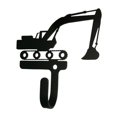 thumbnail image 1 of Village Wrought Iron WH-295-S Excavator Wall Hook, Small, 1 of 1