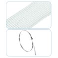 thumbnail image 4 of Fiberglass Exhaust Wrap Tape, 2" x 16' White Header Heat Wrap with 4 Stainless Ties for Hot Rods Motorcycle, 4 of 6