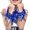 Blue, variant on Cheerleading Children Adult Wrist Color Flower Event Sports Performance Activities Cheering Supplies Lightweight Adjustable Design Off