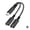 black, variant on 2 IN 1 USB C Type C Splitter to Dual Type USB C Headphone Jack Audio Adapter