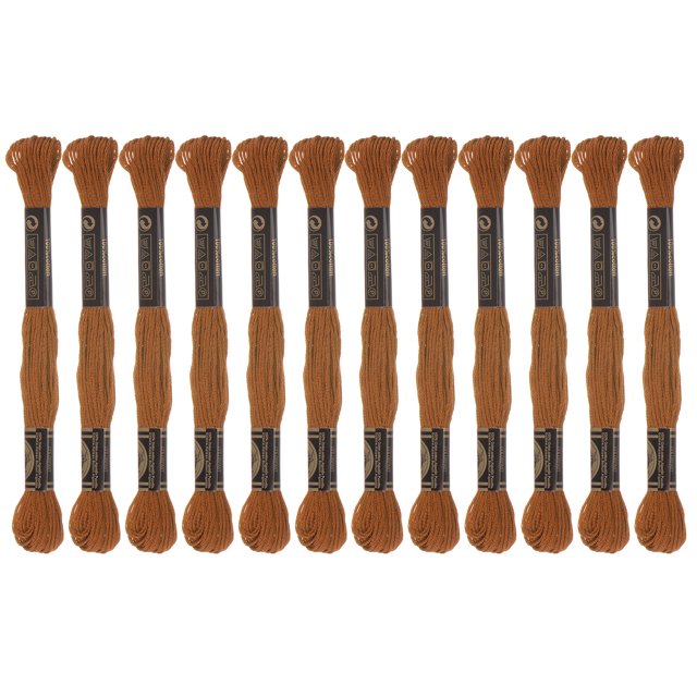 Unique Bargains Fil à Broder Brun Pâle, 8 m - 12 Écheveaux