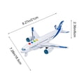 thumbnail image 3 of Jouet Avion Simulé pour Enfants, Planeur Inertiel avec Sons et Lumières, Modèle d'Aéronef d'Éveil, Jeu Pousser et Glisser, Jouet d'Apprentissage STIM en Plastique Durable, 3 of 6
