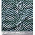 thumbnail image 1 of Soimoi Poly Georgette Fabric Zig Zag Abstract Printed Fabric 1 Yard 52 Inch Wide, 1 of 3