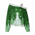 thumbnail image 4 of Qertyioot Women Hiver Sweat d'Impression de Noël, Manches Longues Casual Col Rond Pull Tops de Mode, 4 of 5