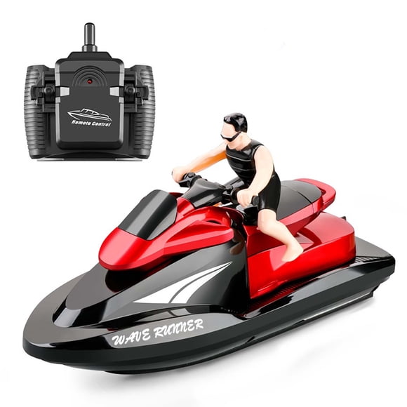 Bateau à Moteur RC 809 Bateau RC Bateau Télécommandé Haute Vitesse pour Piscines Lacs 2,4 GHz Jouet Imperméable pour Enfants Garçons et Filles