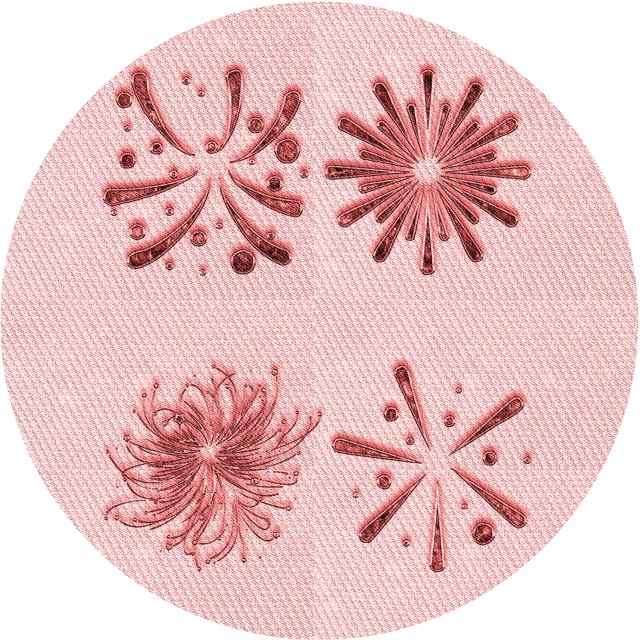 Ahgly Tapis Rond Lavable en Machine Intérieur Transitionnel Rose Clair, 8 Pieds Rond