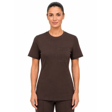 FLEX SCRUBS™ Ladies Round Neck Scrub Top