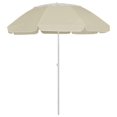 thumbnail image 1 of vidaXL Beach Umbrella Sand Yellow 300 cm, 1 of 5
