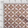 thumbnail image 2 of oneOone Georgette Viscose Brown Fabric Mosaic Sewing Material Print Fabric By The Yard 42 Inch Wide, 2 of 5