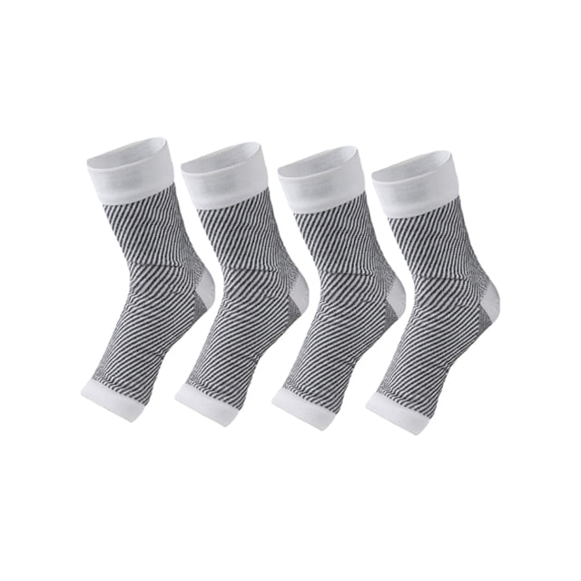 maskred 2pairs Anti Sprain Compression Stockings For anklebone Stability Pressure Anklebone Protection With Tough Weave white L/XL