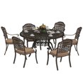 thumbnail image 1 of Outsunny 7 Pieces Patio Dining Set for 6, Aluminum Patio Table and Chairs, 1 of 10