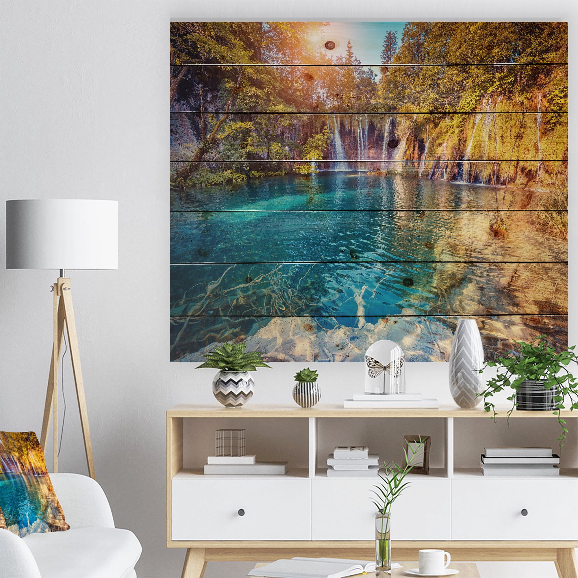 Tableau imprimée sur toile photographie Design Art Eau et soleil