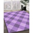 thumbnail image 3 of Ahgly Tapis d'Intérieur Lavable en Machine Carré Violet Transitionnel, 8 Pieds Carré, 3 of 7