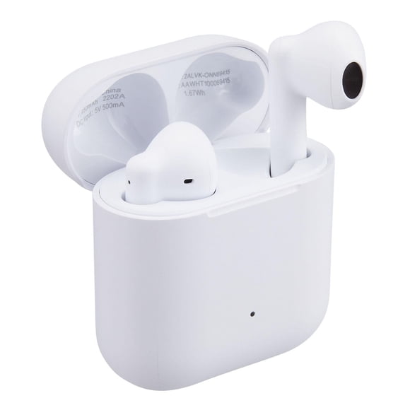 Écouteurs intra-auriculaires sans fil avec microphone à annulation des bruits environnants et boîtier de chargement onn.