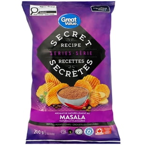 Great Value Secret Recipe Series Massala croustilles de pommes de terre aromatisées naturellement