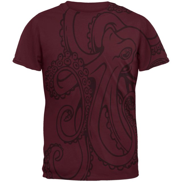 Octopus Outline Mens T Shirt
