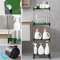 thumbnail image 4 of Slim Rolling Storage Cart For Laundry Room Organization, 4 Tier Mobile Shelving Unit With Wheels Rolling Utility Cart Storage Rack For Kitchen Bathroom Laundr, 4 of 8