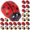 thumbnail image 3 of 200Pcs Artificial Animal Ornament Simulated Animal Statue Wooden Bee Ladybug Adornment, 3 of 9