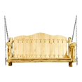 thumbnail image 1 of Montana Woodworks Handcrafted Transitional Wood Porch Swing in Gold, 1 of 2