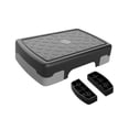 thumbnail image 4 of Lipstore Stepper Aérobique Marche d'Exercice Multifonction pour Gym à la Maison Force Gris Noir withRiser, 4 of 8