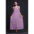 thumbnail image 2 of Bimba Robe de Soirée Longue Maxi Dos Nu à Bretelles Spaghetti Imprimée Papillon en Rayonne pour Femmes - Très Petit, 2 of 4