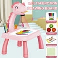 thumbnail image 3 of EGNMCR Child Smart Dinosaur Style Projector Desk With Light & Music Learning Painting Machine Toy 5ML Gift for Boys and Girls, 3 of 5