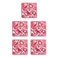 thumbnail image 2 of ZheElen 4piece Lightweight Hanging Divider Screens For Versatile Space Foldable Red Bird Chart 5Set, 2 of 6