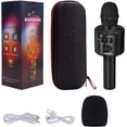 thumbnail image 2 of Microphone de Karaoké Bluetooth Sans Fil Portable 3-en-1 avec Haut-Parleur, 2 of 7