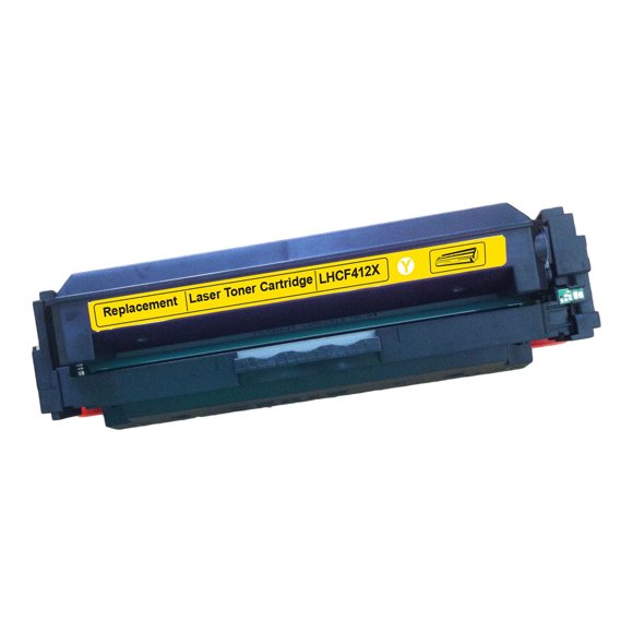 L-ink Compatible HP 410X (CF412X) High Yield Yellow Toner Cartridge