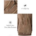 thumbnail image 4 of Sweat à Capuche Sherpa en Peluche pour Femmes, Pull à Fermeture Éclair en Polaire, 4 of 8
