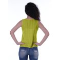 thumbnail image 2 of Moomaya Haut Sans Manches Uni pour Femmes Blouse en Schiffli Tunique Décontractée d'Été, 2 of 6