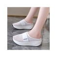 thumbnail image 4 of Woobling Chaussures Décontractées pour Femmes à Enfiler Ballerines Bout Rond Pantoufles Antidérapantes Mules Sabots de Travail Blanc 4.5, 4 of 6