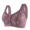 thumbnail image 1 of Kcodviy Women Lace Front Buckle Strapless Front Buckle Lift Bra Prints without Rims Vest Support Bras for Women Lace Plus Size Bra, 1 of 6