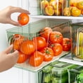 thumbnail image 4 of Pantry Organization and Storage,Plastic Storage Bins Refrigerator Organizer Bins - Clear Plastic Bins for Fridge, Freezer, Kitchen Cabinet, Pantry Organization and Storage, 4 of 8