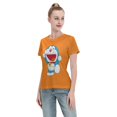 thumbnail image 4 of Women's Basic Short Sleeve T-Shirt Doraemon, 4 of 6