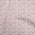 thumbnail image 1 of oneOone Silk Tabby Pink Fabric Beach Sewing Craft Projects Fabric Prints By Yard 42 Inch Wide, 1 of 4
